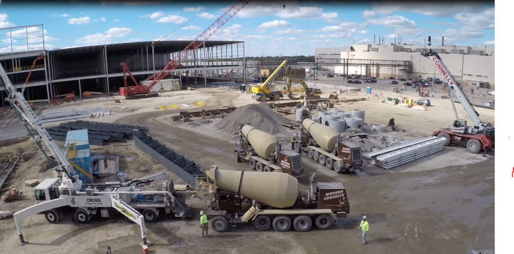 3 mixers at pump truck
